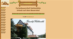 Desktop Screenshot of kahlsmuehle.de